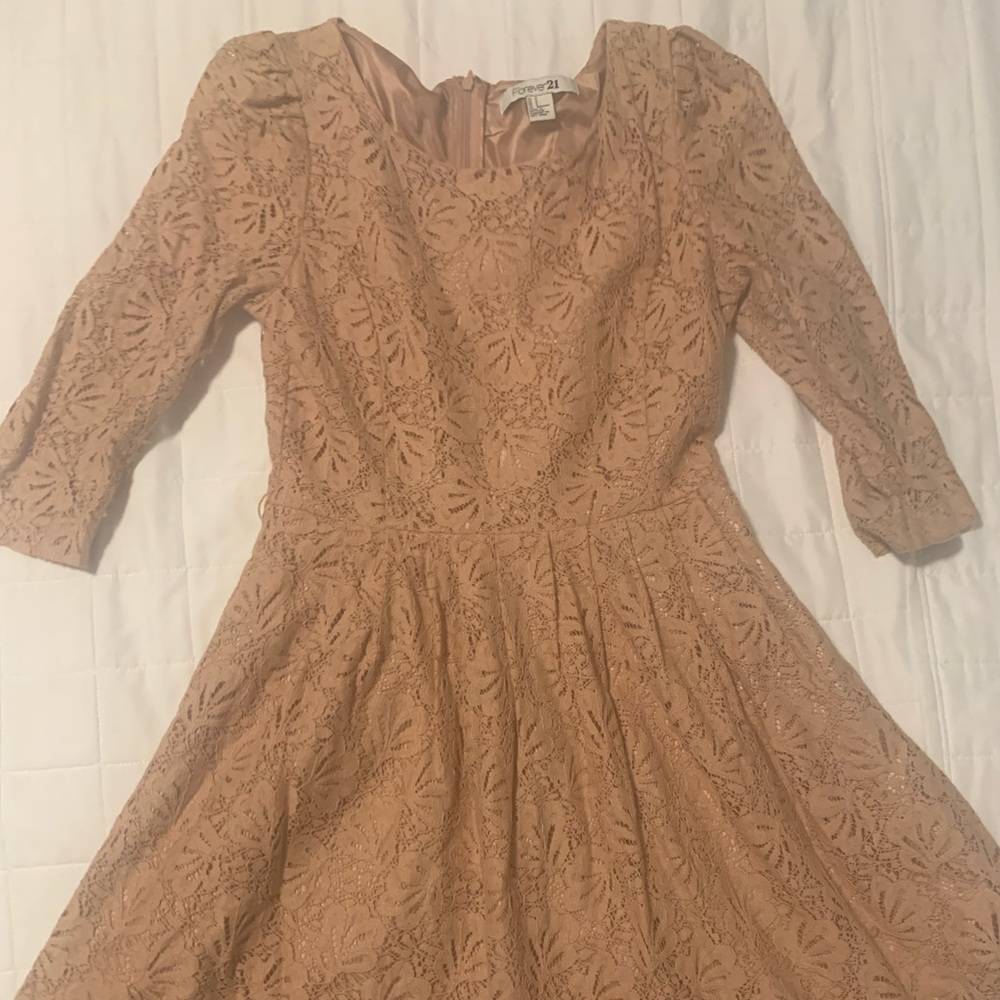 Forever 21 Color Peach Lace dress